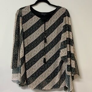 Compliments flowy stripe blouse